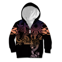 Filipino Sun Tribal Tattoo Kid Hoodie Philippines Inspired Barong Pink Art