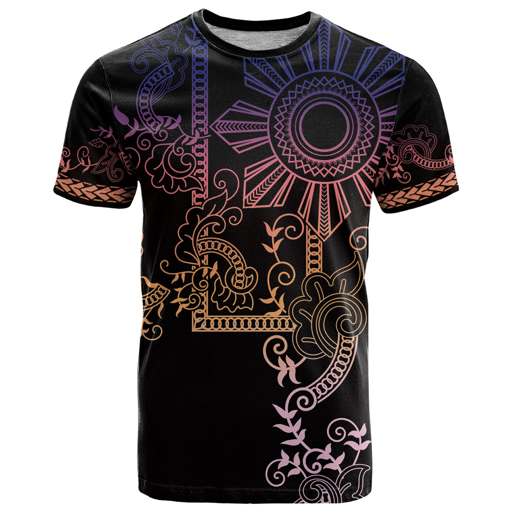 Filipino Sun Tribal Tattoo T Shirt Philippines Inspired Barong Pink Art