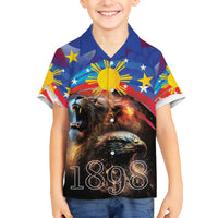 Philippines Lion and Eagle 1898 Family Matching Tank Maxi Dress and Hawaiian Shirt Pilipinas Maligayang Araw ng Kalayaan