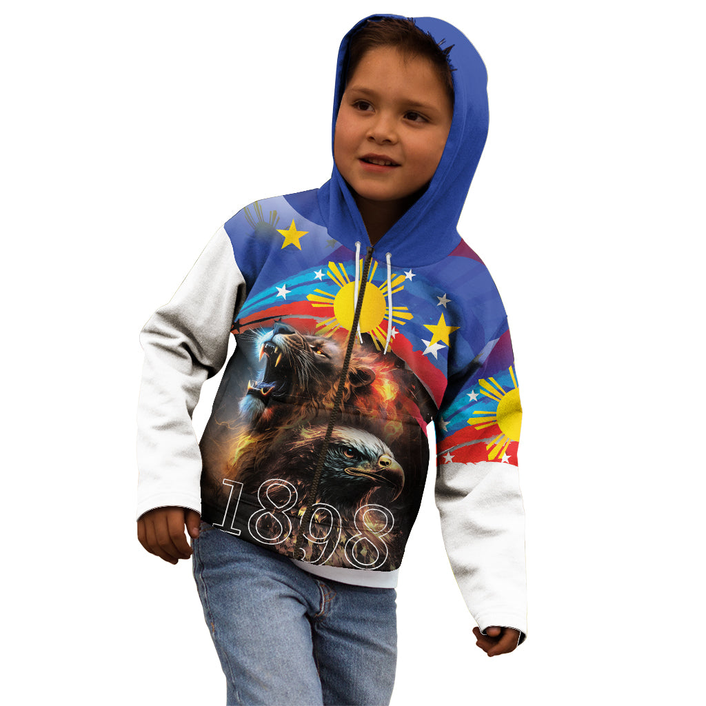 Philippines Lion and Eagle 1898 Kid Hoodie Pilipinas Maligayang Araw ng Kalayaan