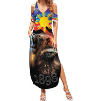 Philippines Lion and Eagle 1898 Summer Maxi Dress Pilipinas Maligayang Araw ng Kalayaan