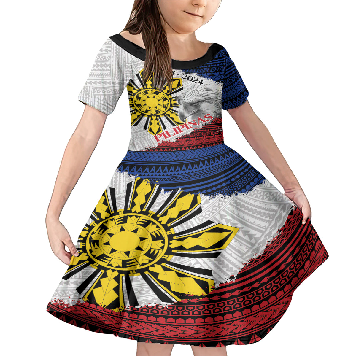 Philippines 126th Independence Day Family Matching Mermaid Dress and Hawaiian Shirt Pilipinas Hunyo 12 Maligayang Araw ng Kalayaan