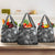 Pacific Beauty Girl Grocery Bag Black Polyneisan Tribal Vintage Motif