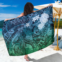 Pacific Beauty Girl Sarong Blue Polyneisan Tribal Vintage Motif LT9 One Size 44 x 66 inches Blue - Polynesian Pride