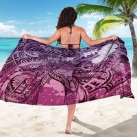 Pacific Beauty Girl Sarong Pink Polyneisan Tribal Vintage Motif LT9 - Polynesian Pride