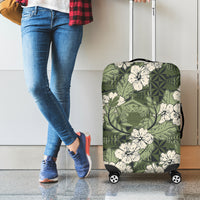 Tongan Kupesi Ngatu Hibiscus Vintage Motif Luggage Cover LT9 - Polynesian Pride
