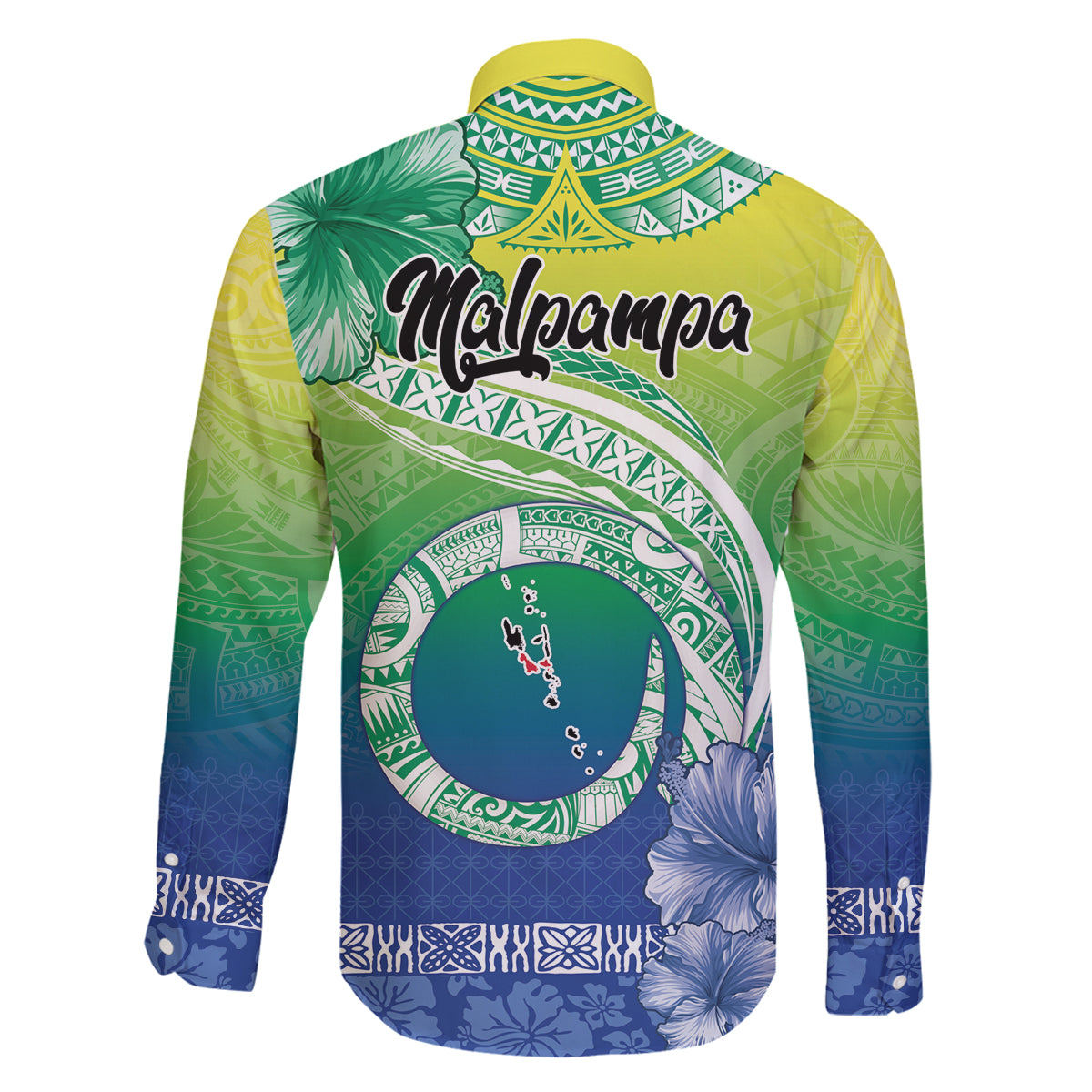 Malpampa Vanuatu Family Matching Off Shoulder Short Dress and Hawaiian Shirt Hibiscus Sand Drawing with Pacific Pattern