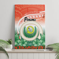 Penama Vanuatu Canvas Wall Art Hibiscus Sand Drawing with Pacific Pattern