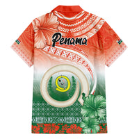 Penama Vanuatu Family Matching Off The Shoulder Long Sleeve Dress and Hawaiian Shirt Hibiscus Sand Drawing with Pacific Pattern