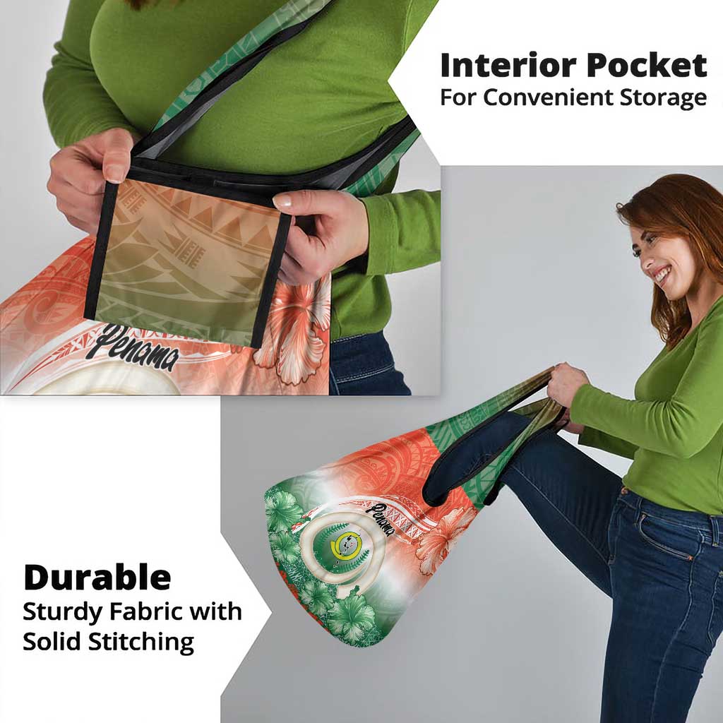 Penama Vanuatu Grocery Bag Hibiscus Sand Drawing with Pacific Pattern