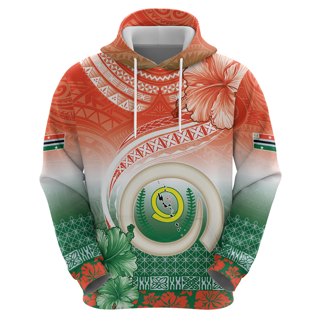 Penama Vanuatu Hoodie Hibiscus Sand Drawing with Pacific Pattern LT9 - Polynesian Pride