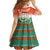 Penama Vanuatu Kid Short Sleeve Dress Hibiscus Sand Drawing with Pacific Pattern