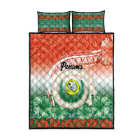 Penama Vanuatu Quilt Bed Set Hibiscus Sand Drawing with Pacific Pattern