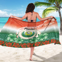 Penama Vanuatu Sarong Hibiscus Sand Drawing with Pacific Pattern LT9 - Polynesian Pride