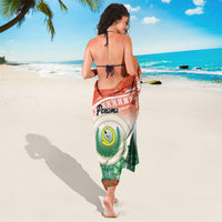 Penama Vanuatu Sarong Hibiscus Sand Drawing with Pacific Pattern LT9 - Polynesian Pride
