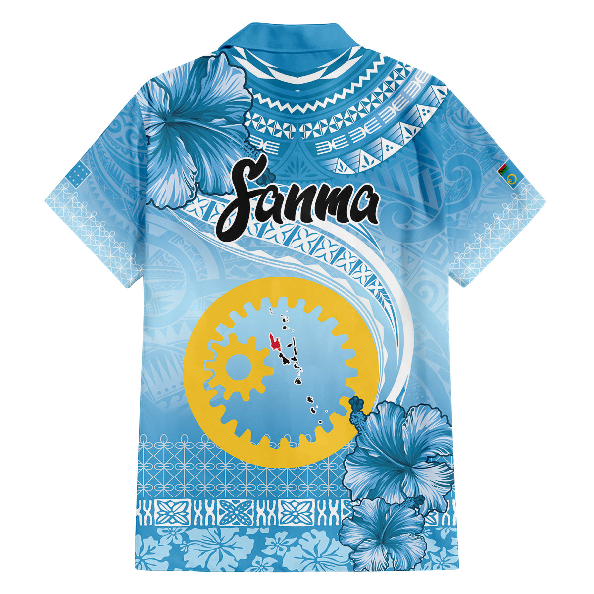 Sanma Vanuatu Family Matching Tank Maxi Dress and Hawaiian Shirt Hibiscus Sand Drawing with Pacific Pattern LT9 - Polynesian Pride
