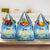 Sanma Vanuatu Grocery Bag Hibiscus Sand Drawing with Pacific Pattern