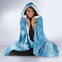 Sanma Vanuatu Hooded Blanket Hibiscus Sand Drawing with Pacific Pattern LT9 - Polynesian Pride