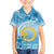 Sanma Vanuatu Kid Hawaiian Shirt Hibiscus Sand Drawing with Pacific Pattern