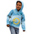 Sanma Vanuatu Kid Hoodie Hibiscus Sand Drawing with Pacific Pattern