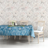 Sanma Vanuatu Tablecloth Hibiscus Sand Drawing with Pacific Pattern