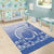 Shefa Vanuatu Area Rug Hibiscus Sand Drawing with Pacific Pattern