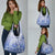 Shefa Vanuatu Grocery Bag Hibiscus Sand Drawing with Pacific Pattern