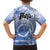 Shefa Vanuatu Kid Hawaiian Shirt Hibiscus Sand Drawing with Pacific Pattern