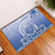 Shefa Vanuatu Rubber Doormat Hibiscus Sand Drawing with Pacific Pattern