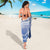 Shefa Vanuatu Sarong Hibiscus Sand Drawing with Pacific Pattern