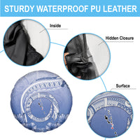 Shefa Vanuatu Spare Tire Cover Hibiscus Sand Drawing with Pacific Pattern LT9 - Polynesian Pride