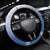Shefa Vanuatu Steering Wheel Cover Hibiscus Sand Drawing with Pacific Pattern