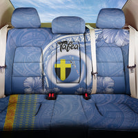 Tafea Vanuatu Back Car Seat Cover Hibiscus Sand Drawing with Pacific Pattern