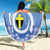 Tafea Vanuatu Beach Blanket Hibiscus Sand Drawing with Pacific Pattern