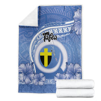 Tafea Vanuatu Blanket Hibiscus Sand Drawing with Pacific Pattern