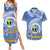 Tafea Vanuatu Couples Matching Summer Maxi Dress and Hawaiian Shirt Hibiscus Sand Drawing with Pacific Pattern