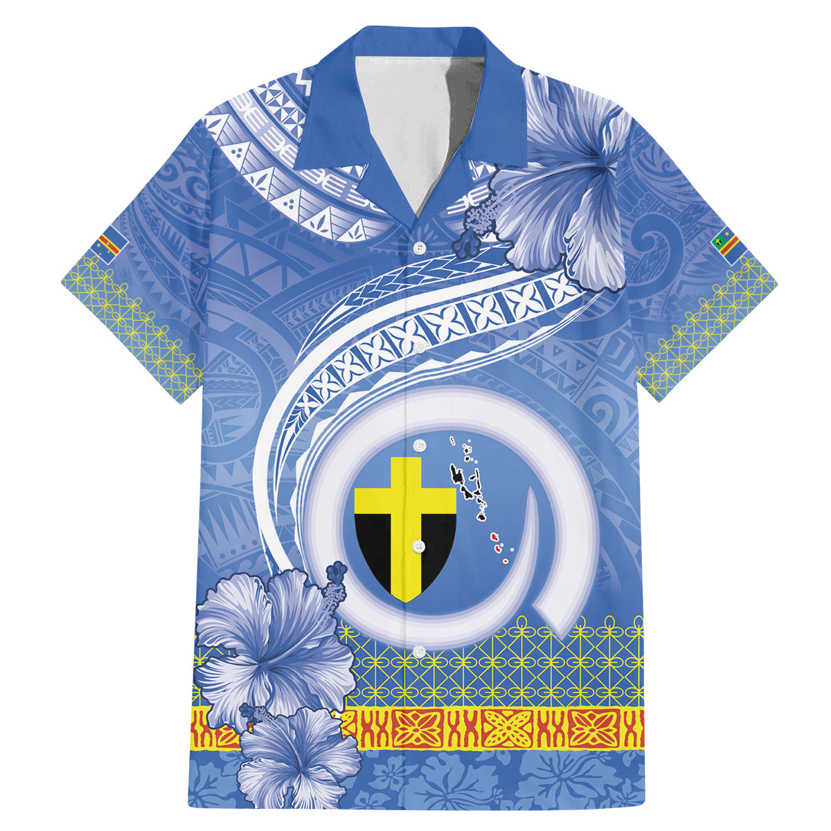 Tafea Vanuatu Family Matching Mermaid Dress and Hawaiian Shirt Hibiscus Sand Drawing with Pacific Pattern