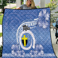Tafea Vanuatu Quilt Hibiscus Sand Drawing with Pacific Pattern
