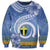 Tafea Vanuatu Sweatshirt Hibiscus Sand Drawing with Pacific Pattern