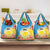 Torba Vanuatu Grocery Bag Hibiscus Sand Drawing with Pacific Pattern
