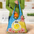 Torba Vanuatu Grocery Bag Hibiscus Sand Drawing with Pacific Pattern