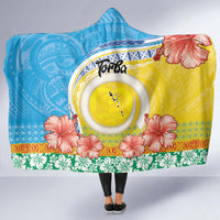 Torba Vanuatu Hooded Blanket Hibiscus Sand Drawing with Pacific Pattern LT9 - Polynesian Pride