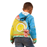 Torba Vanuatu Kid Hoodie Hibiscus Sand Drawing with Pacific Pattern LT9 - Polynesian Pride