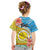 Torba Vanuatu Kid T Shirt Hibiscus Sand Drawing with Pacific Pattern