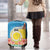 Torba Vanuatu Luggage Cover Hibiscus Sand Drawing with Pacific Pattern