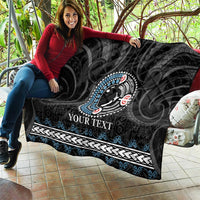 Custom Fiji and New Zealand Quilt Maori Fern Mix Tapa Tribal Unique