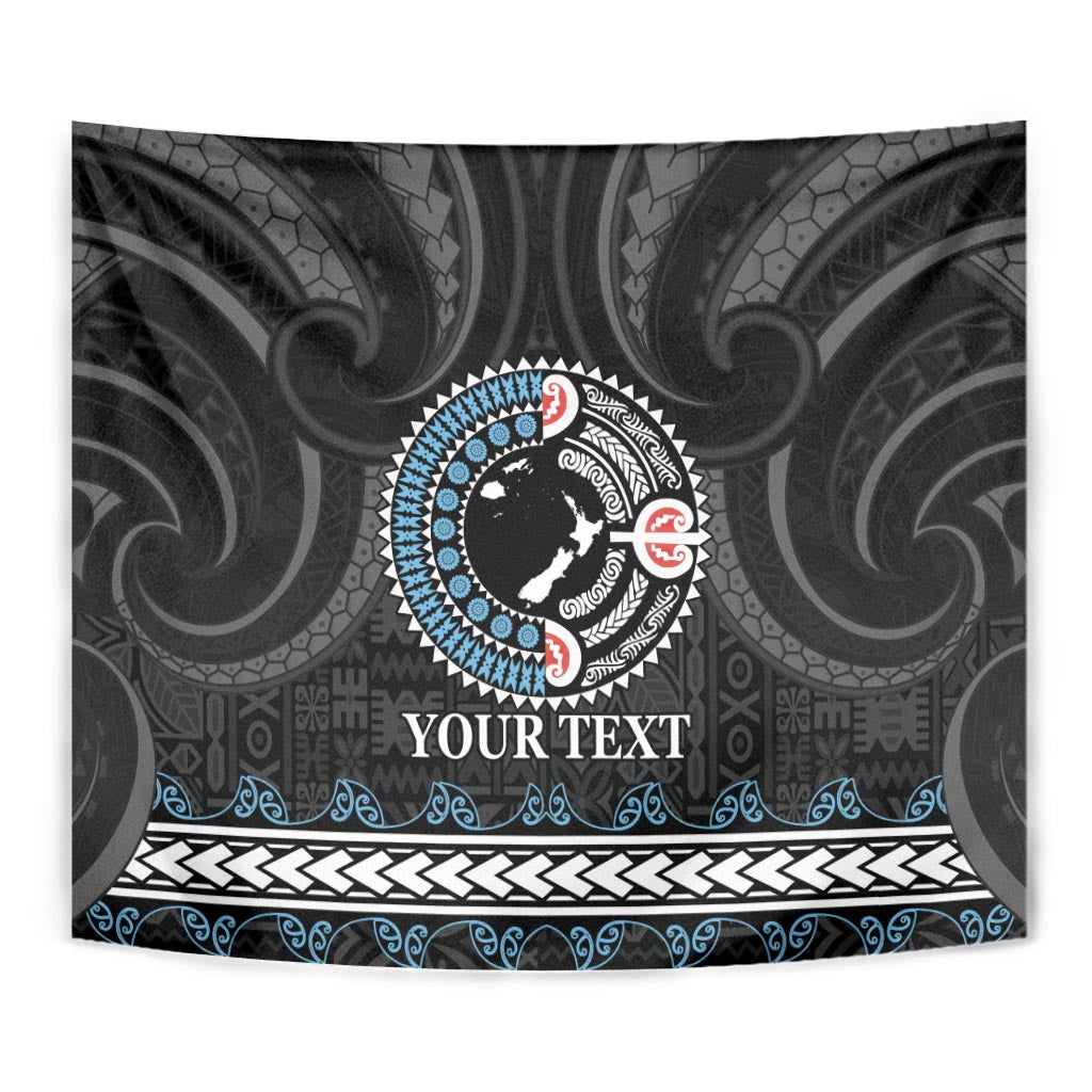 Custom Fiji and New Zealand Tapestry Maori Fern Mix Tapa Tribal Unique