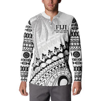 Custom Fiji Rugby Cibi Dance Button Sweatshirt Create History World Cup Sevens