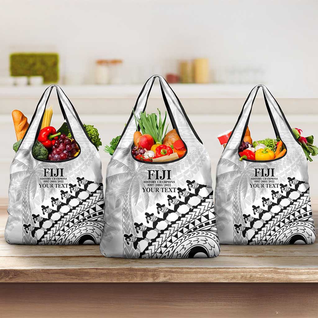 Custom Fiji Rugby Cibi Dance Grocery Bag Create History World Cup Sevens