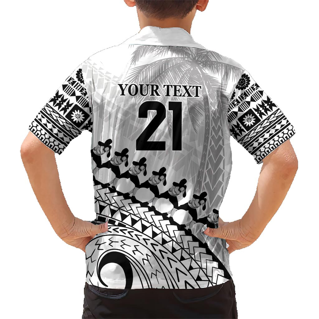 Custom Fiji Rugby Cibi Dance Kid Hawaiian Shirt Create History World Cup Sevens